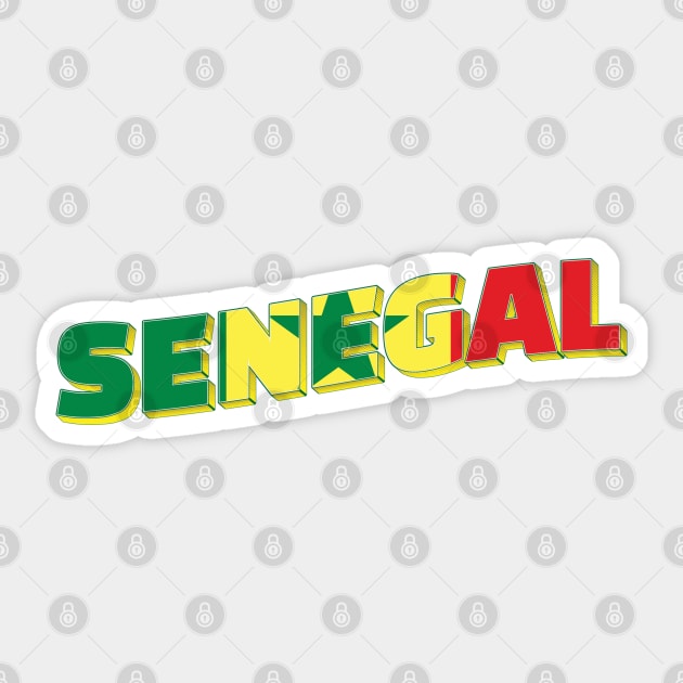 Senegal Vintage style retro souvenir Sticker by DesignerPropo